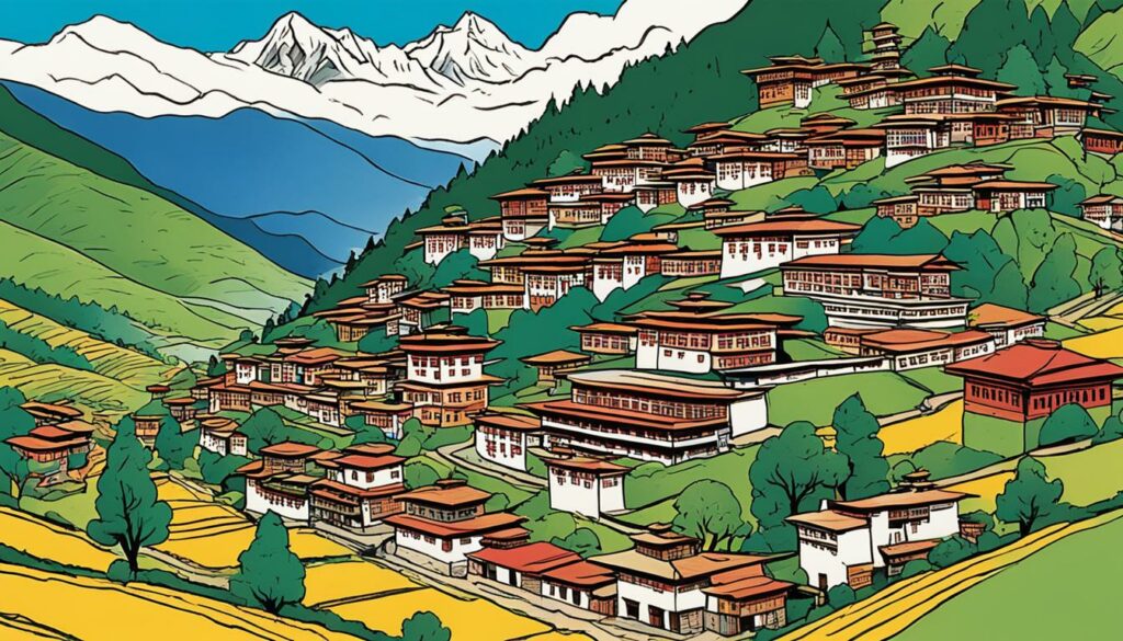Bhutanische Dörfer