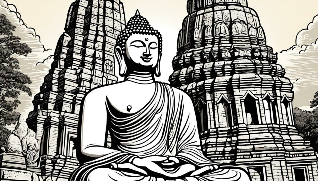 Buddhastatuen in Ayutthaya