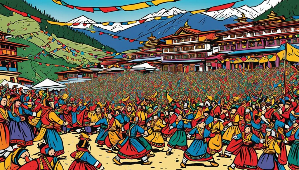 Tsechu Feste in Bhutan