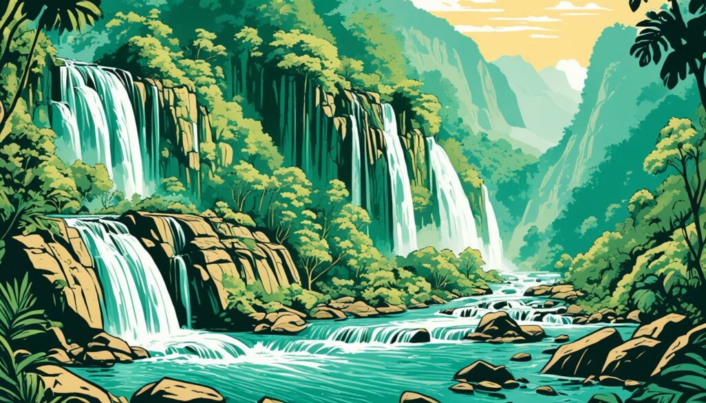 Wasserfälle Laos