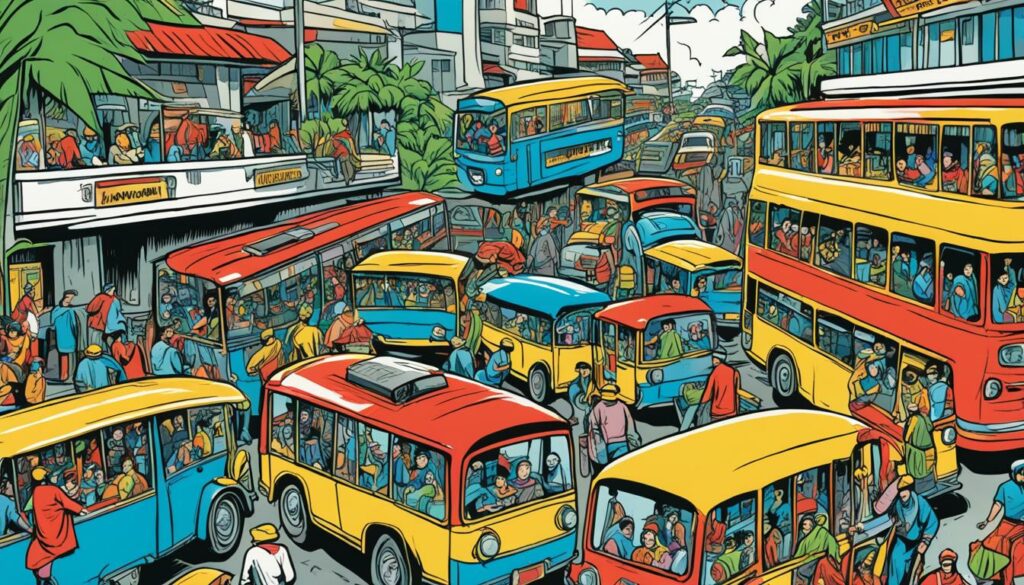 öffentliche Verkehrsmittel in Indonesien