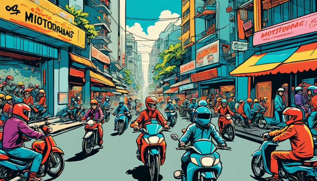 Motorradtaxis Vietnam