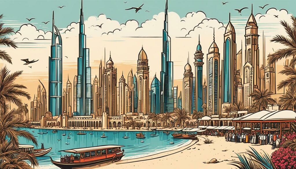 Traditionelle Architektur in Dubai